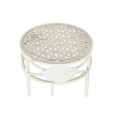 DKD Home Decor Garnitura 3 miz DKD Home Decor White Metal 30,5 x 30,5 x 70 cm (3 kosi) 