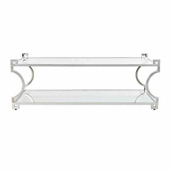 DKD Home Decor Sredinska miza DKD Home Decor Crystal Nerjaveče jeklo (130 x 60 x 45 cm)