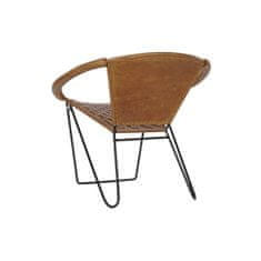 DKD Home Decor Jedilni stol DKD Home Decor Črna svetlo rjava 81 x 67 x 71 cm