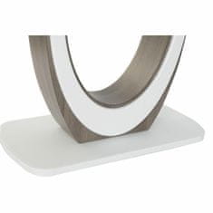 DKD Home Decor Jedilna miza DKD Home Decor Bela Rjava Les Kristal MDF Les 160 x 90 x 76 cm