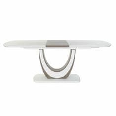 DKD Home Decor Jedilna miza DKD Home Decor Bela Rjava Les Kristal MDF Les 160 x 90 x 76 cm