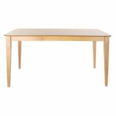 DKD Home Decor Garnitura mize s 6 stoli DKD Home Decor Svetlo rjava Hrast MDF Les (98 cm) (150 x 90 x 74 cm)
