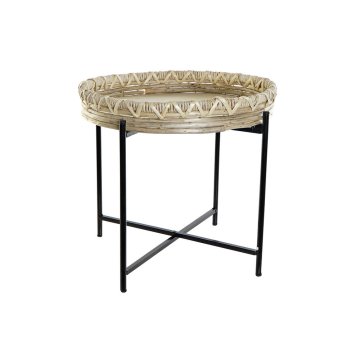 DKD Home Decor Stranska mizica DKD Home Decor Kovinska pletenina (42,5 x 42,5 x 38 cm)