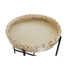 DKD Home Decor Stranska mizica DKD Home Decor Kovinska pletenina (42,5 x 42,5 x 38 cm)