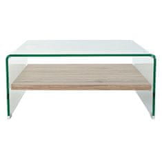 DKD Home Decor Sredinska mizica DKD Home Decor Kaljeno steklo MDF Wood 80 x 80 x 35 cm