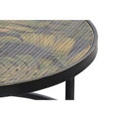 DKD Home Decor Komplet 2 miz DKD Home Decor Fir Black Metal Aluminium 80 x 80 x 35 cm