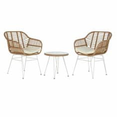DKD Home Decor Kletka DKD Home Decor Crystal Metal Poliester sintetični ratan Ratan Garden (56 x 57,5 x 82 cm) (3 kosi) 