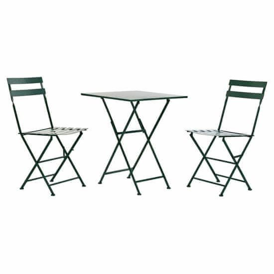 DKD Home Decor Garnitura mize z 2 stoloma DKD Home Decor Kovina 87 cm 60 x 60 x 75 cm