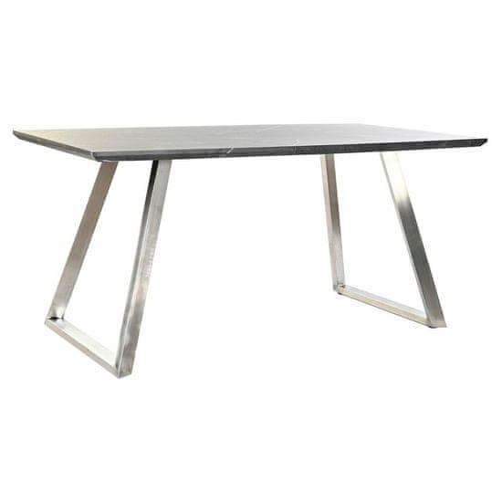 DKD Home Decor Jedilna miza DKD Home Decor črno jeklo MDF les 160 x 90 x 76 cm