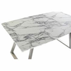 DKD Home Decor Jedilna miza DKD Home Decor Steel White 160 x 90 x 76 cm MDF Wood