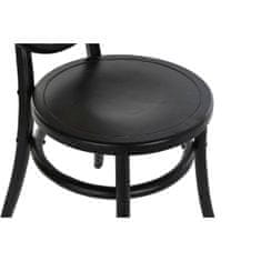 DKD Home Decor Stol DKD Home Decor Črna rešetka iz ratana Elm (43 x 43 x 89 cm)