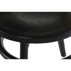 DKD Home Decor Stol DKD Home Decor Črna rešetka iz ratana Elm (43 x 43 x 89 cm)