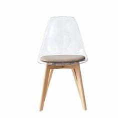 DKD Home Decor Jedilni stol DKD Home Decor bež les polikarbonat 54 x 47 x 81 cm