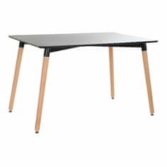 DKD Home Decor Jedilna miza DKD Home Decor Črna Naravni les Breza MDF Les 120 x 80 x 74 cm