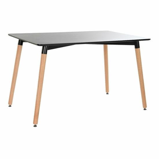 DKD Home Decor Jedilna miza DKD Home Decor Črna Naravni les Breza MDF Les 120 x 80 x 74 cm
