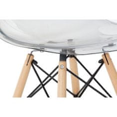 DKD Home Decor Stol DKD Home Decor Transparent Natural 50 x 46 x 83,5 cm