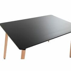 DKD Home Decor Jedilna miza DKD Home Decor Črna Naravni les Breza MDF Les 120 x 80 x 74 cm