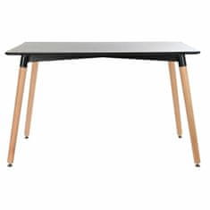 DKD Home Decor Jedilna miza DKD Home Decor Črna Naravni les Breza MDF Les 120 x 80 x 74 cm