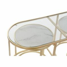 DKD Home Decor Komplet 3 majhnih mizic DKD Home Decor Golden 100 x 40 x 45 cm
