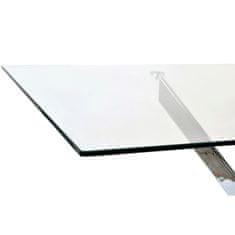 DKD Home Decor Jedilna miza DKD Home Decor Crystal Metal Transparent 150 x 90 x 75 cm