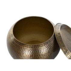 DKD Home Decor Stranska mizica DKD Home Decor Glamour Golden Metal 66 x 66 x 40 cm