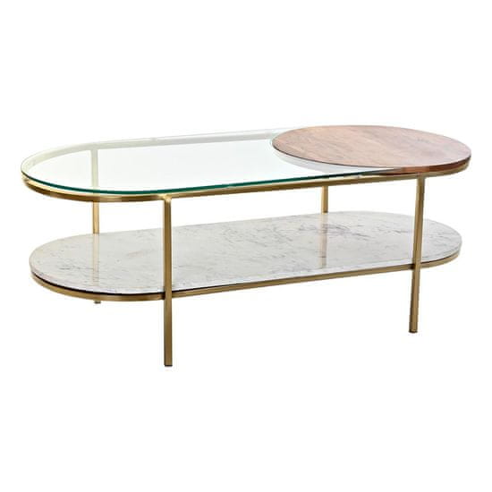 DKD Home Decor Sredinska mizica DKD Home Decor Glamour Golden Metal Marble 116 x 50 x 43 cm