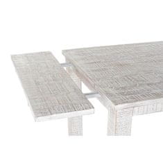 DKD Home Decor Jedilna miza DKD Home Decor 180 x 100 x 77 cm Bela Mango les