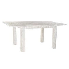 DKD Home Decor Jedilna miza DKD Home Decor 180 x 100 x 77 cm Bela Mango les
