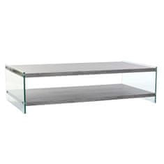DKD Home Decor Sredinska miza DKD Home Decor Siva Transparent Crystal MDF Wood 130 x 65 x 35,5 cm