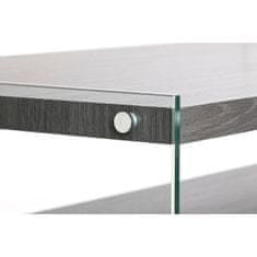 DKD Home Decor Sredinska miza DKD Home Decor Siva Transparent Crystal MDF Wood 130 x 65 x 35,5 cm