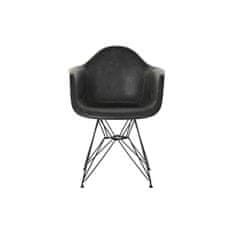 DKD Home Decor Stol z nasloni za roke DKD Home Decor Temno siva kovinska PU (64 x 59 x 84 cm)