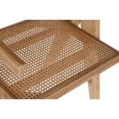 DKD Home Decor Jedilni stol DKD Home Decor Natural Teak Rattan (58 x 56 x 82 cm)