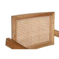DKD Home Decor Jedilni stol DKD Home Decor Natural Teak Rattan (58 x 56 x 82 cm)