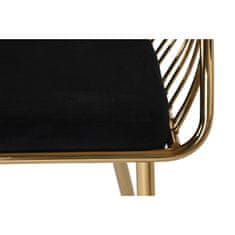 DKD Home Decor Stol DKD Home Decor Golden Polyester Velvet Steel (56 x 56 x 72 cm)