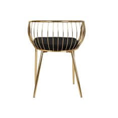 DKD Home Decor Stol DKD Home Decor Golden Polyester Velvet Steel (56 x 56 x 72 cm)