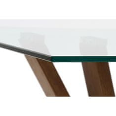 BigBuy Sredinska mizica DKD Home Decor Crystal Walnut Aluminium 130 x 70 x 42 cm
