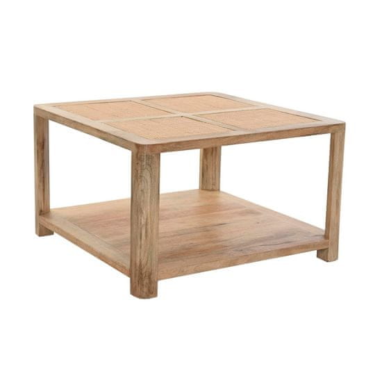 DKD Home Decor Sredinska mizica DKD Home Decor Svetlo rjava Mango les 76 x 76 x 45 cm