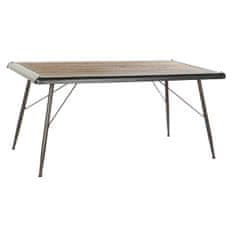 DKD Home Decor Jedilna miza DKD Home Decor Fir Natural Metal Light grey 161 x 90 x 75 cm