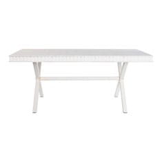 DKD Home Decor Jedilna miza DKD Home Decor Bela kovina Mango les 180 x 90 x 76 cm