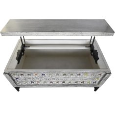 DKD Home Decor Sredinska miza DKD Home Decor Kovina Mango les (116 x 60 x 51 cm)