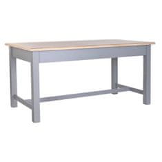 DKD Home Decor Jedilna miza DKD Home Decor Siva Naravni les Paolownia les MDF Les 161,5 x 81,5 x 78 cm 161,5 x 81,5 x 78 cm