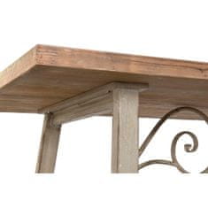 DKD Home Decor Jedilna miza DKD Home Decor Fir Natural Metal (190 x 90 x 76 cm)