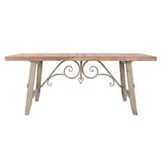 DKD Home Decor Jedilna miza DKD Home Decor Fir Natural Metal (190 x 90 x 76 cm)