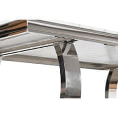 DKD Home Decor Jedilna miza DKD Home Decor Silver White Steel Marble (180 x 90 x 75 cm)
