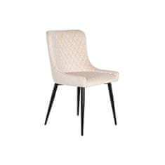 DKD Home Decor Jedilni stol DKD Home Decor bež kovinski poliester (56 x 51 x 84 cm)