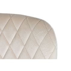 DKD Home Decor Jedilni stol DKD Home Decor bež kovinski poliester (56 x 51 x 84 cm)