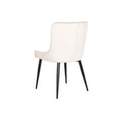 DKD Home Decor Jedilni stol DKD Home Decor bež kovinski poliester (56 x 51 x 84 cm)