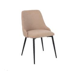 DKD Home Decor Jedilni stol DKD Home Decor bež kovinski poliester (50 x 58 x 85 cm)