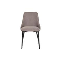 DKD Home Decor Jedilni stol DKD Home Decor Kovina Poliester Svetlo siva (50 x 58 x 85 cm)