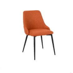 DKD Home Decor Jedilni stol DKD Home Decor Kovina Poliester Terakota (50 x 58 x 85 cm)